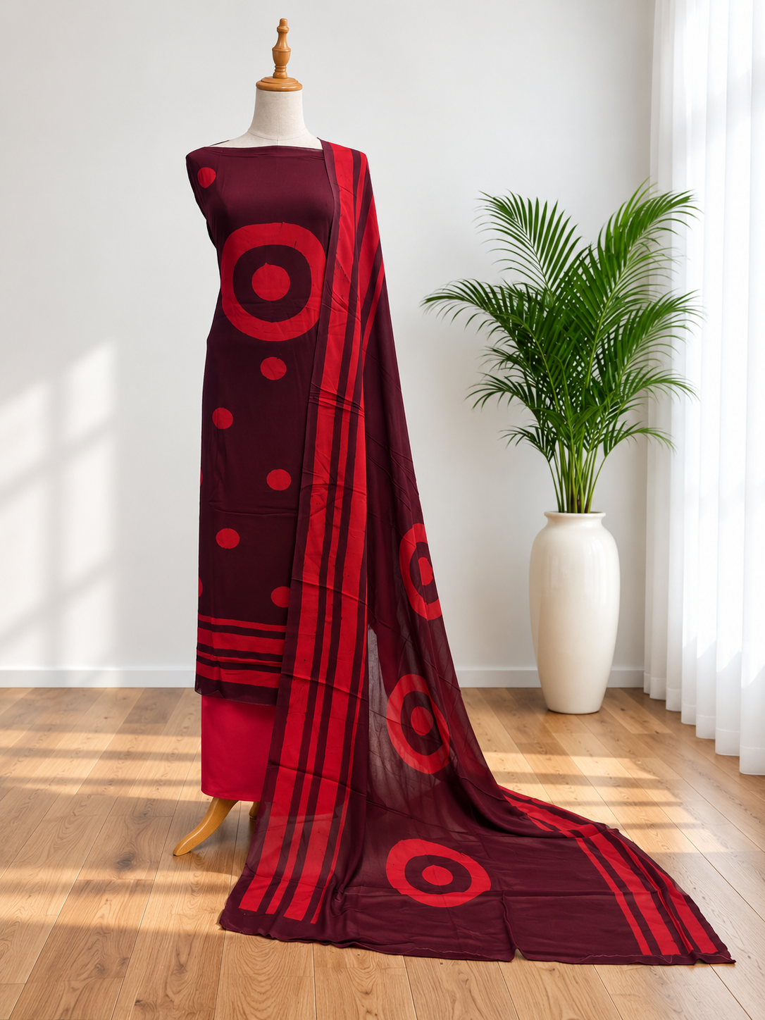 Unstitched Churidar set