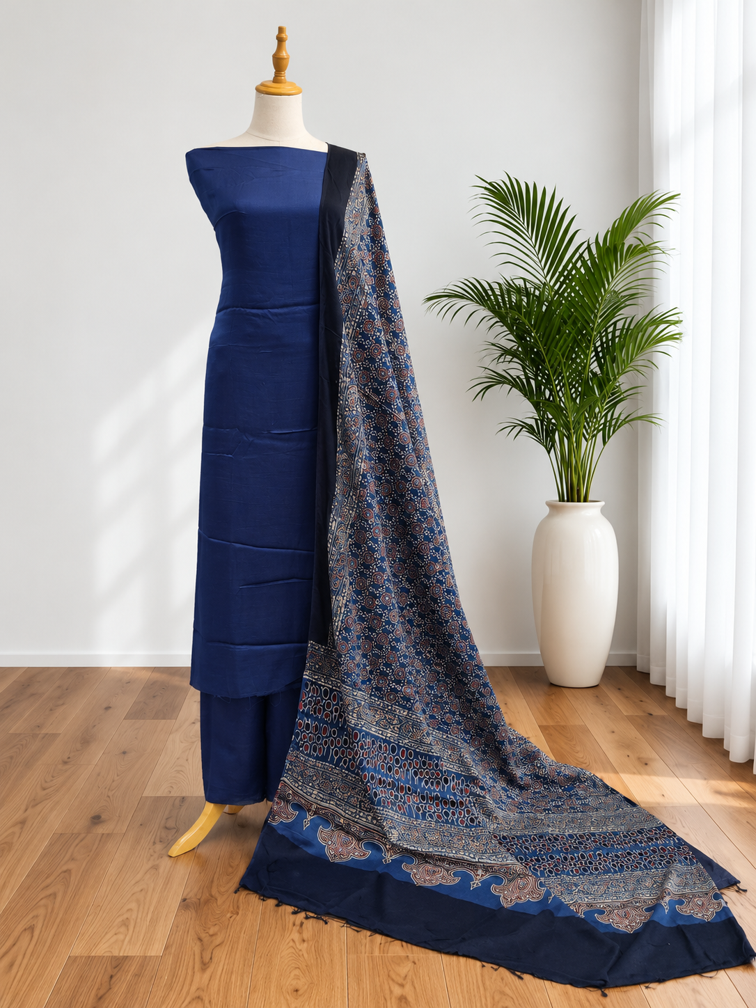 Unstitched Churidar set