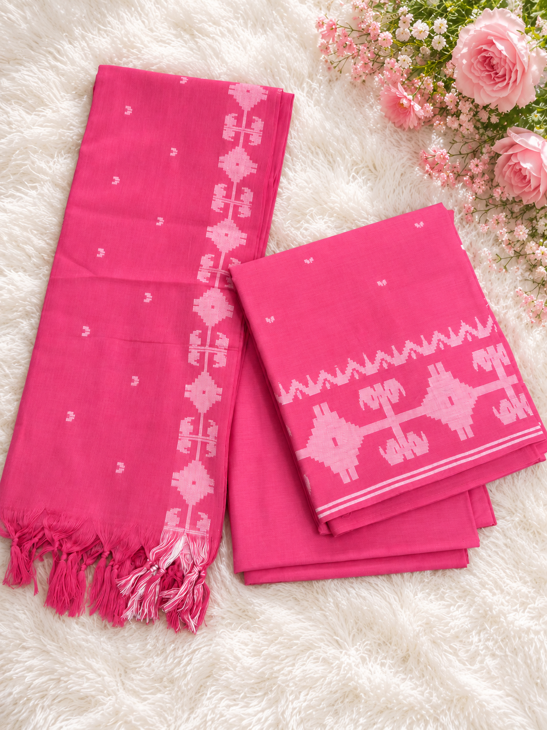 Cotton jamdhani suits