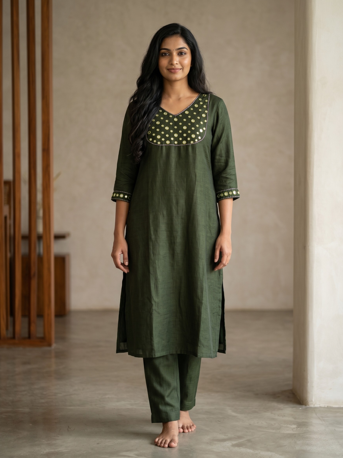 A-Line Staright cut kurta