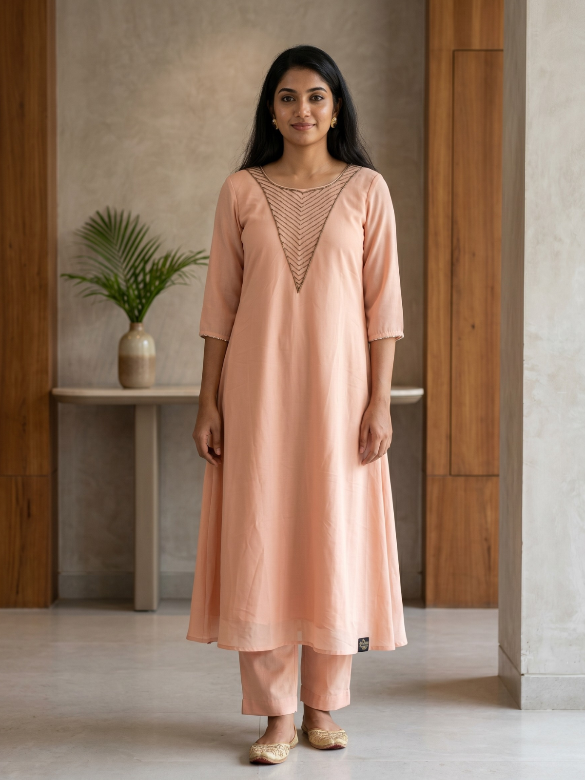 Georgette A-Line kurta