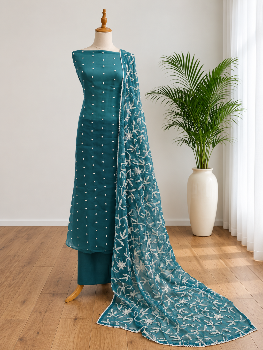 Unstitched Churidar set