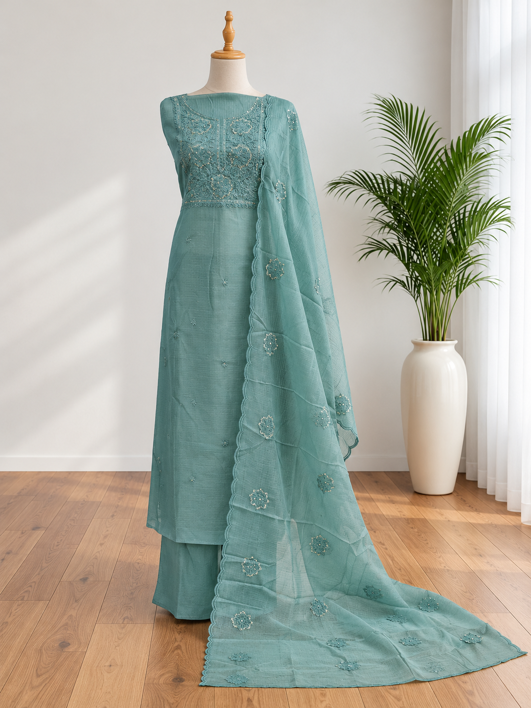 Unstitched Churidar set