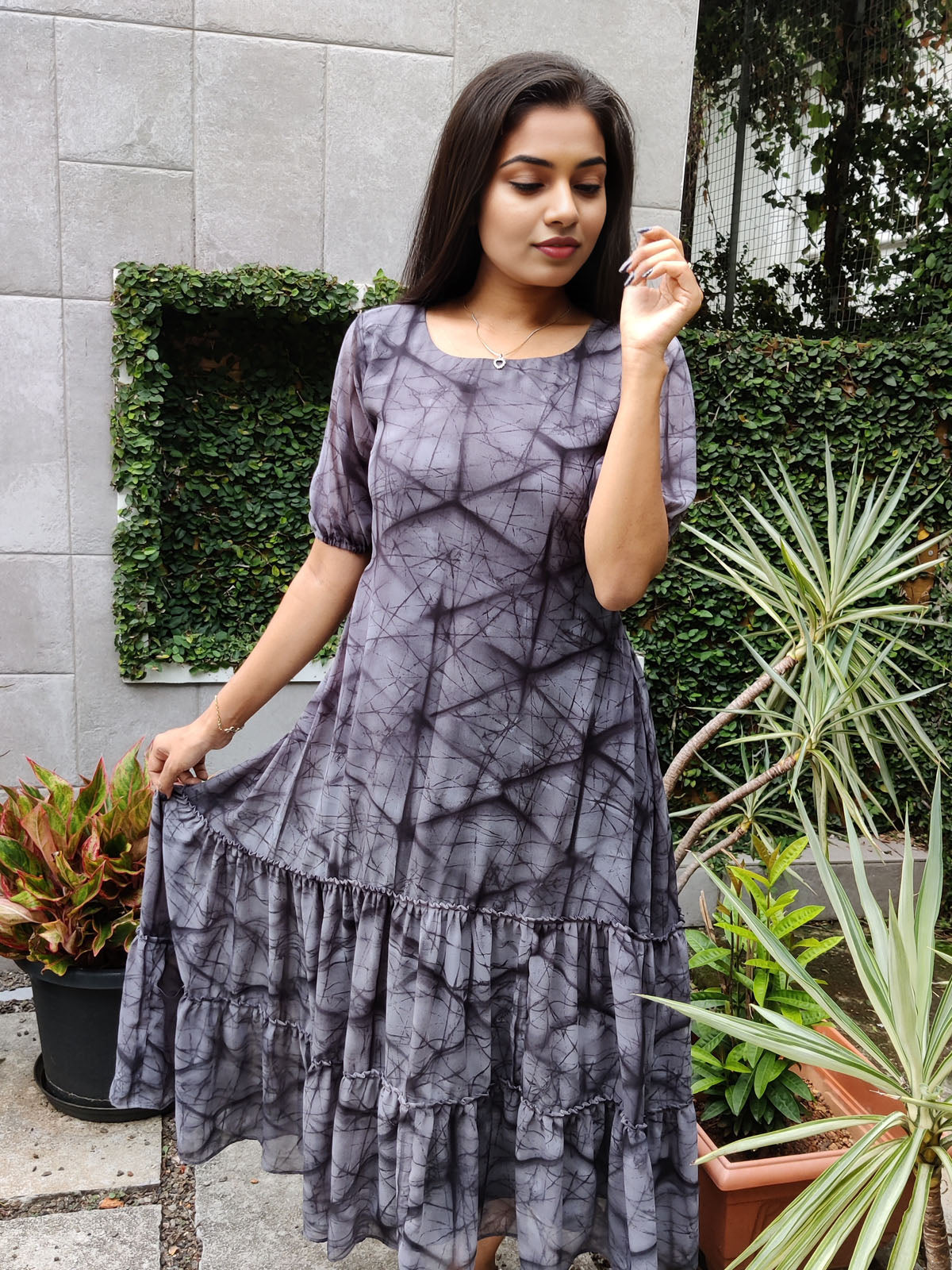 Layered frock style kurta