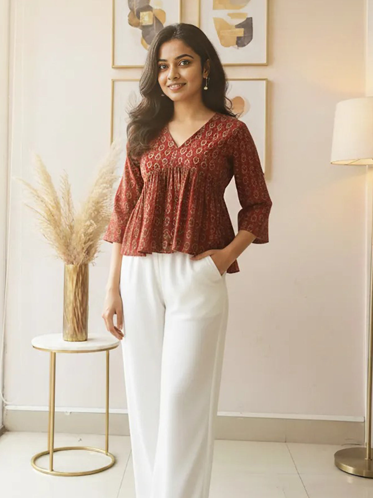 Aliya cut short kurta