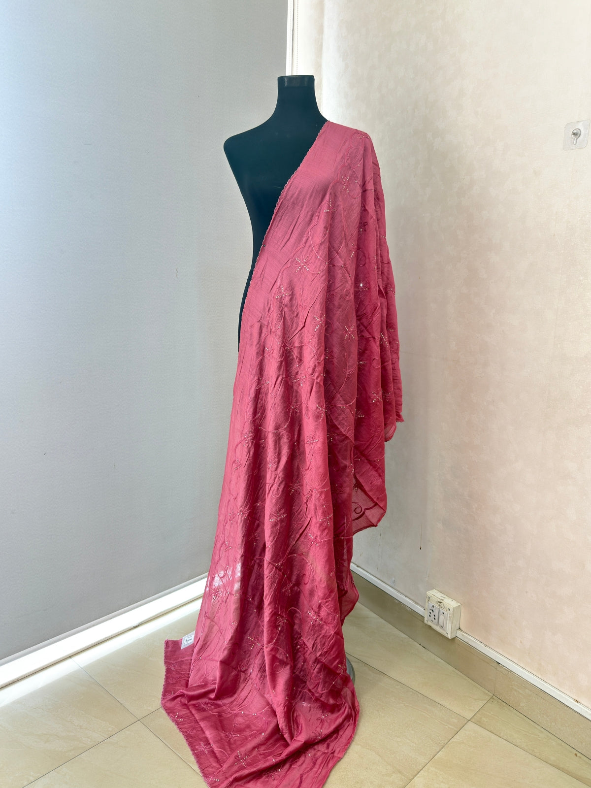 Thread weaving & Sequence worked Dupatta