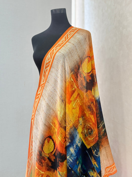 Printed Chanderi Dupatta