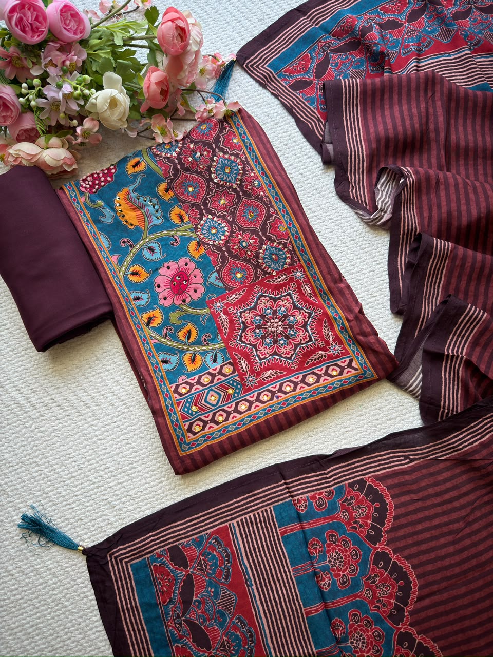 Unstitched Churidar set