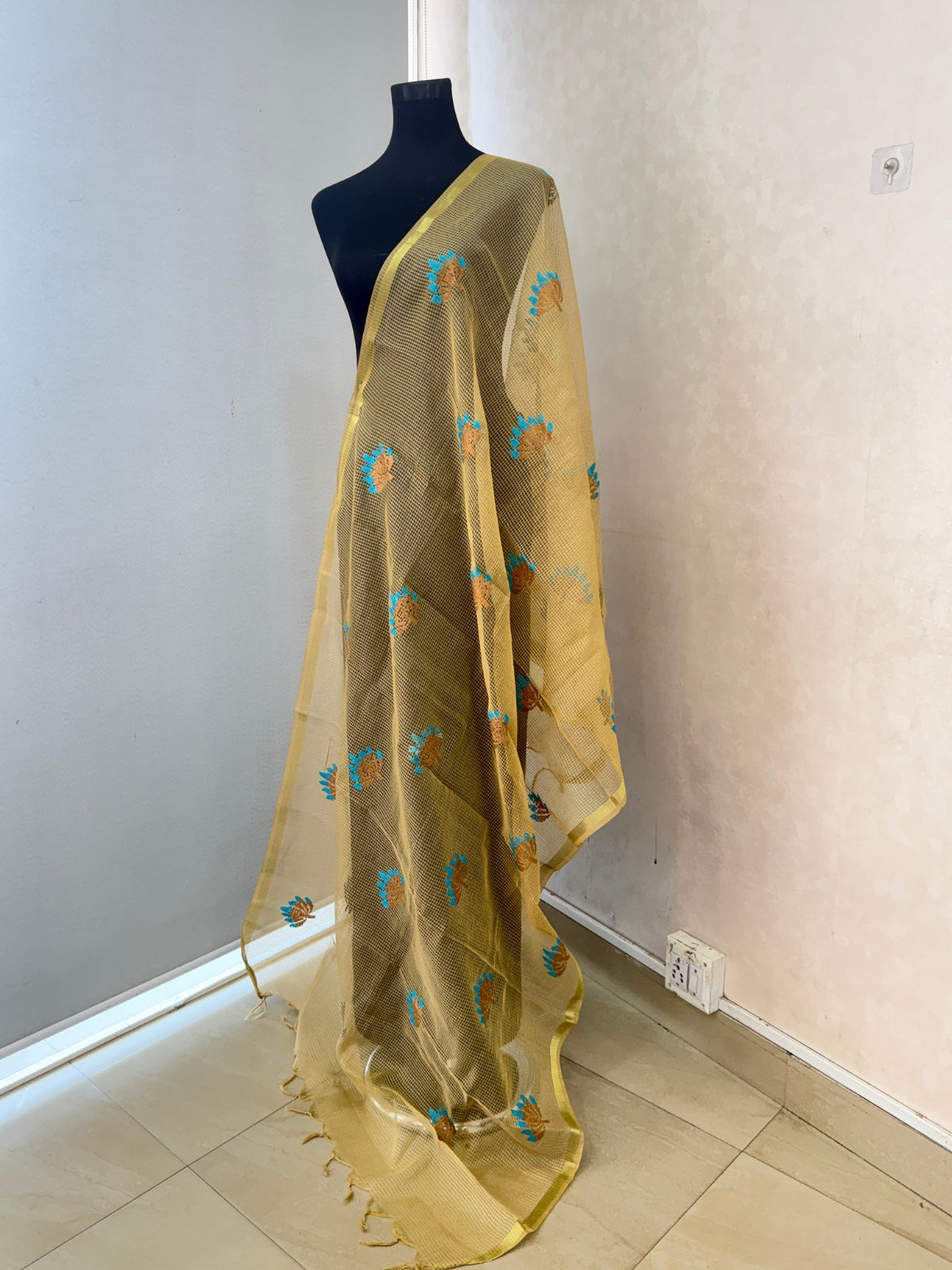 Theard Embroidery worked Dupatta