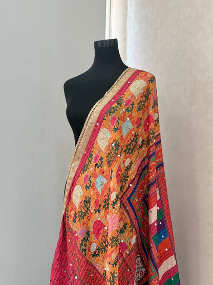 Printed Chanderi Designer Duppatta