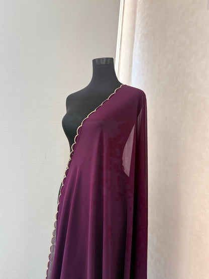 scallop border Dupatta