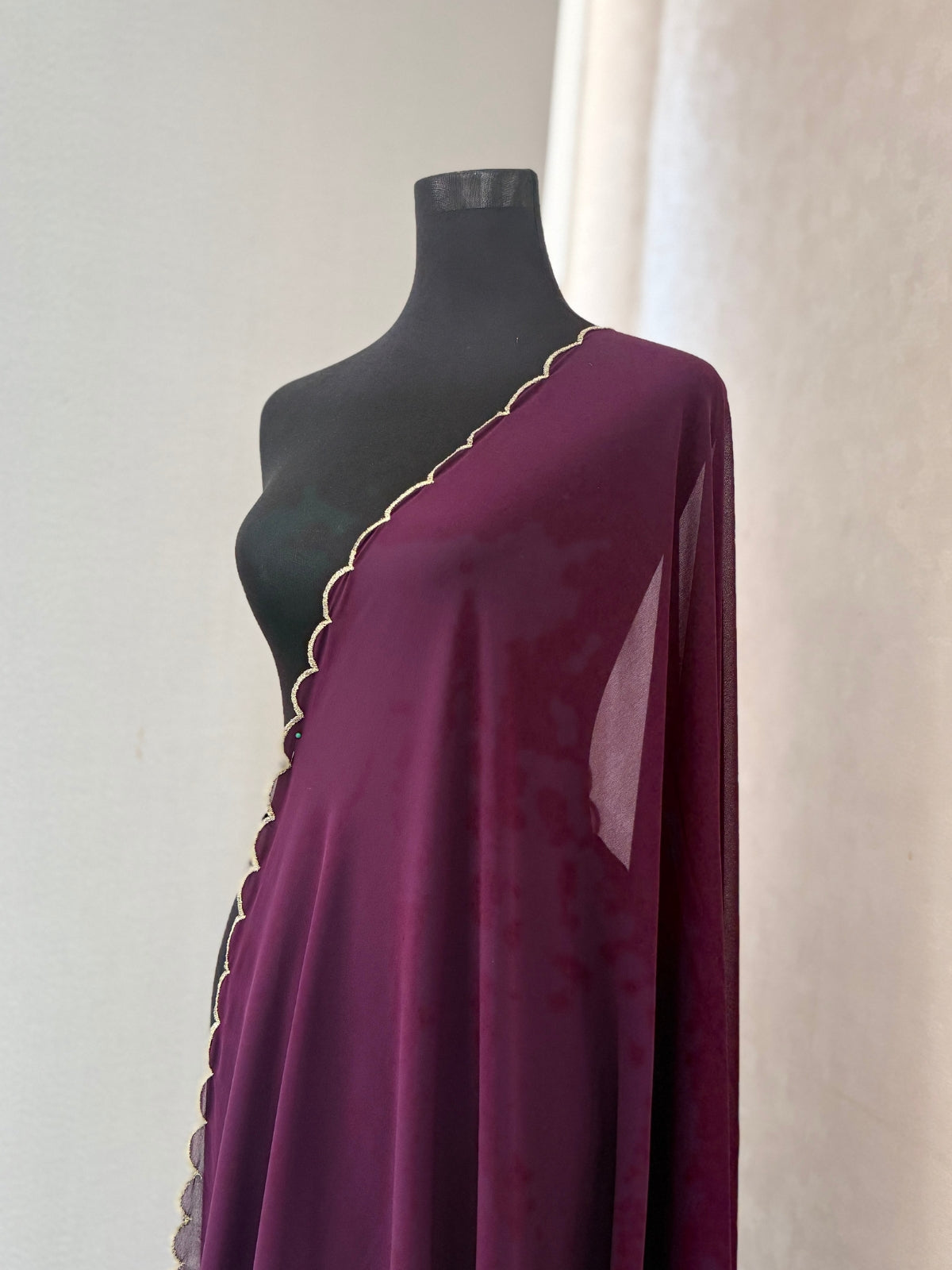 scallop border Dupatta