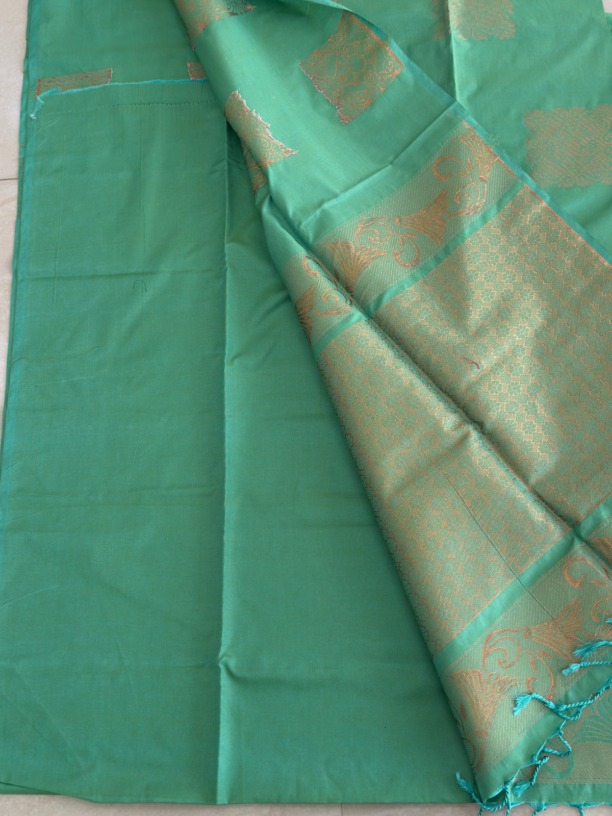 Semi Silk Brocade Butta Saree
