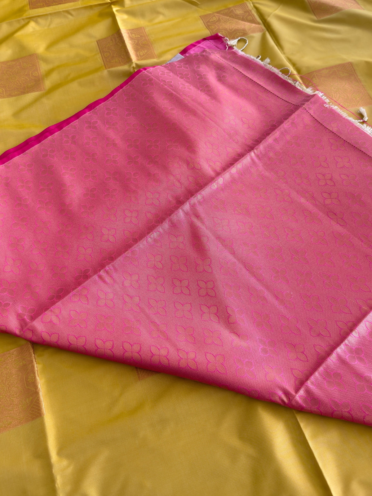 Semi Silk Brocade Butta Saree