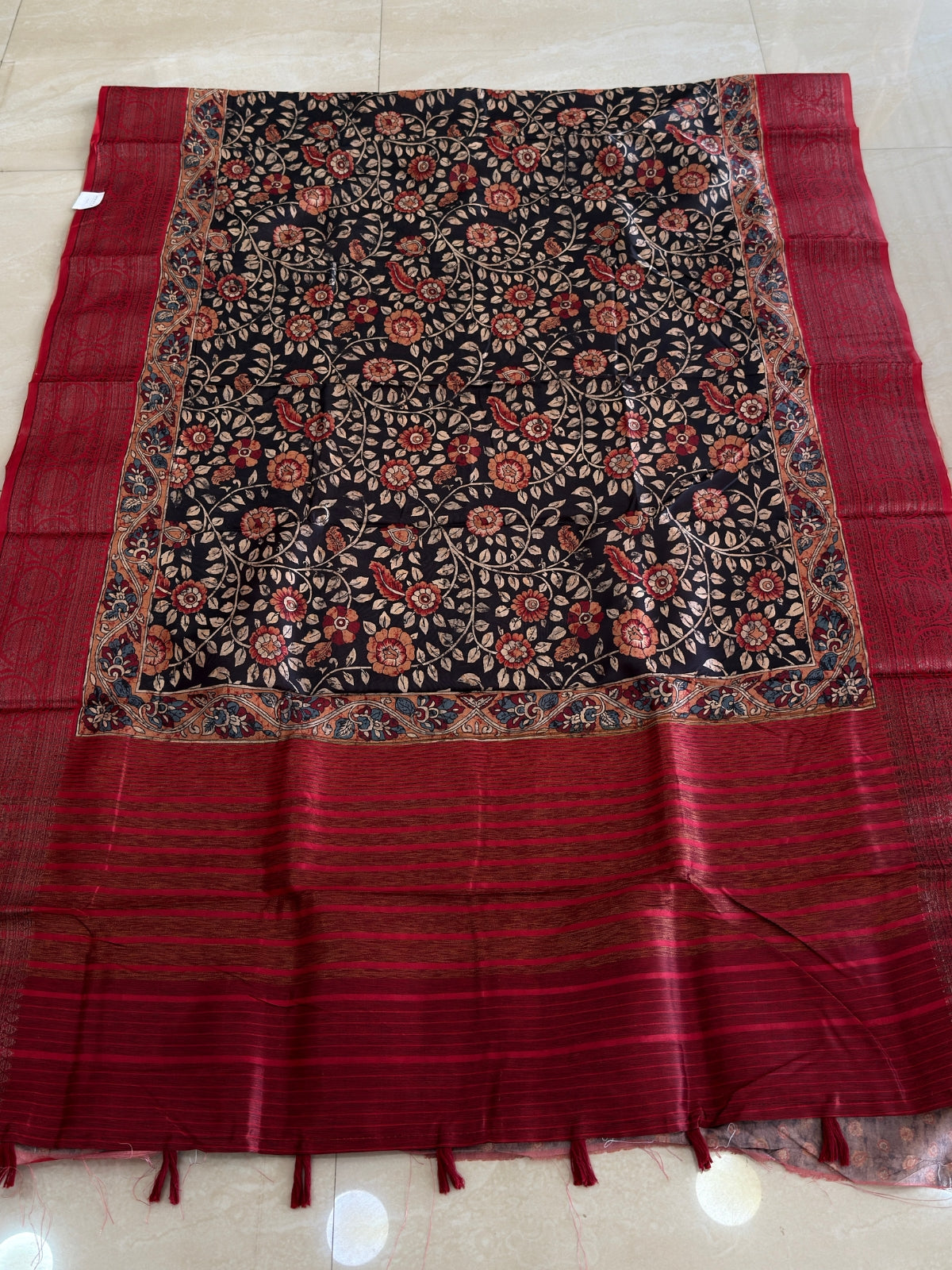 Chanderi with Banarazi Brocade Borders Saree