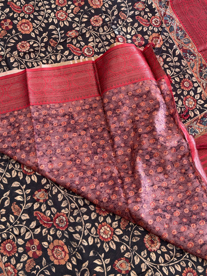 Chanderi with Banarazi Brocade Borders Saree