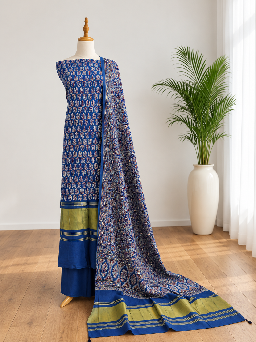 Unstitched Churidar set
