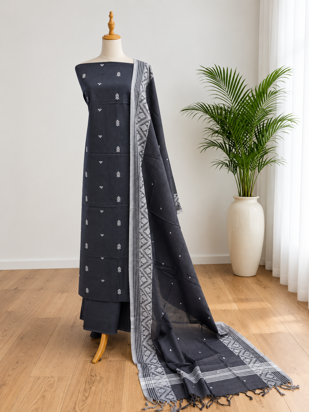 Cotton jamdhani suits
