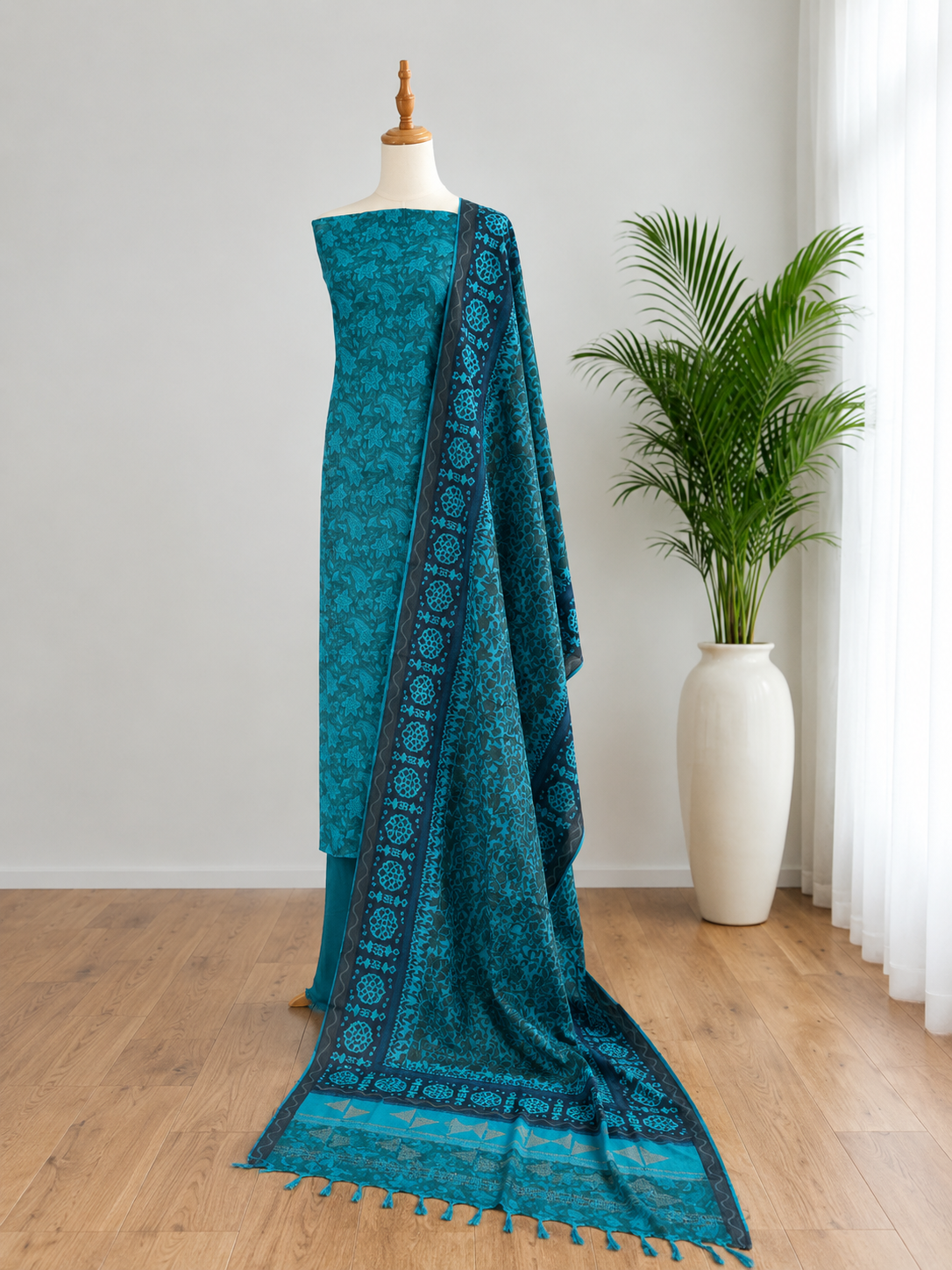 Unstitched Churidar set