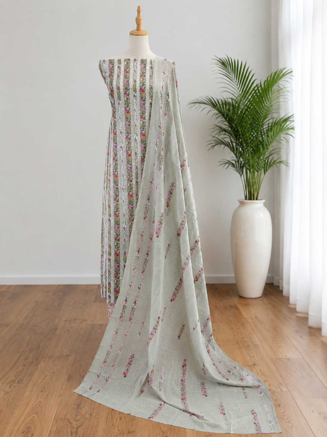 Unstitched Churidar set