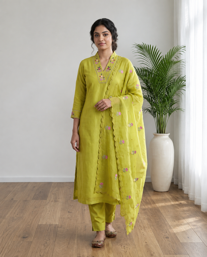 Unstitched Churidar set