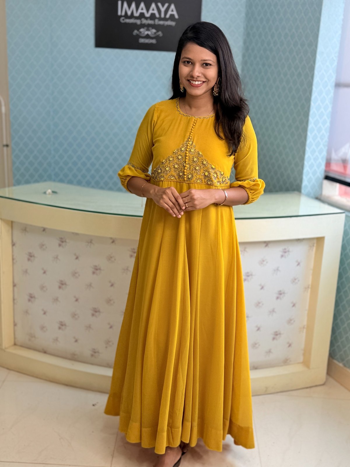 Embroidered Anarkali  Gown