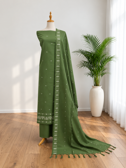 Cotton jamdhani suits