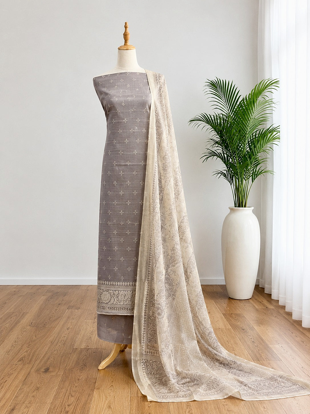 Unstitched Churidar set