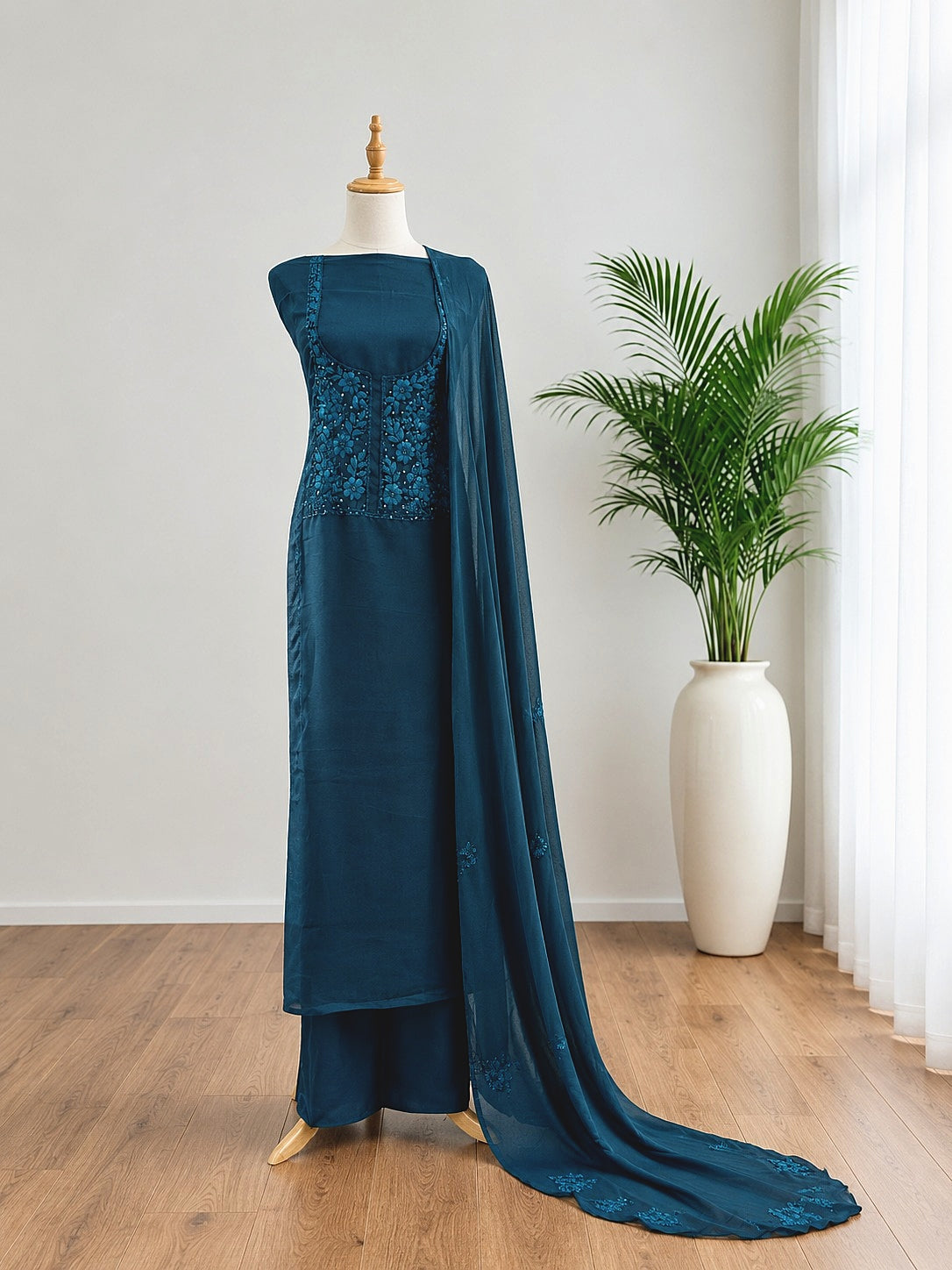 Unstitched Churidar set