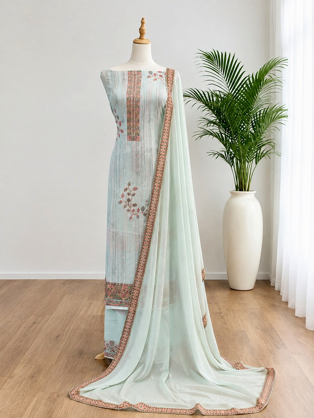 Unstitched Churidar set