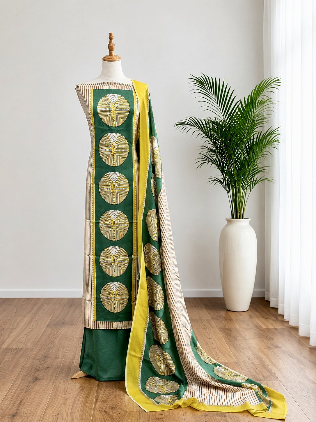 Unstitched Churidar set