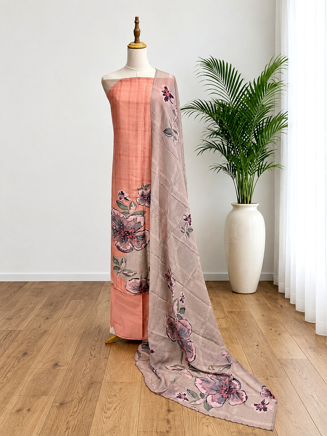 Unstitched Churidar set