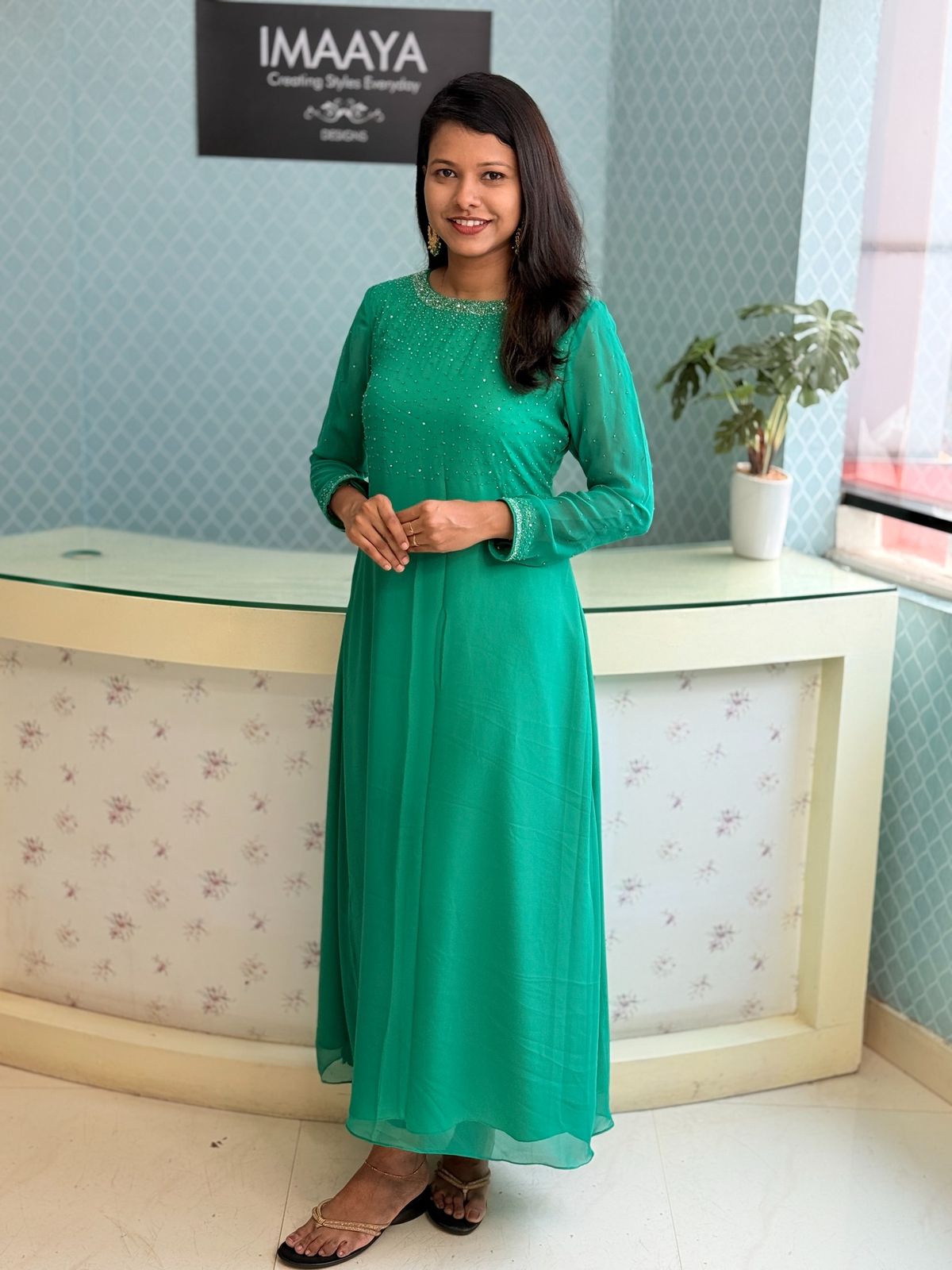 Premium Designer Georgette Gown