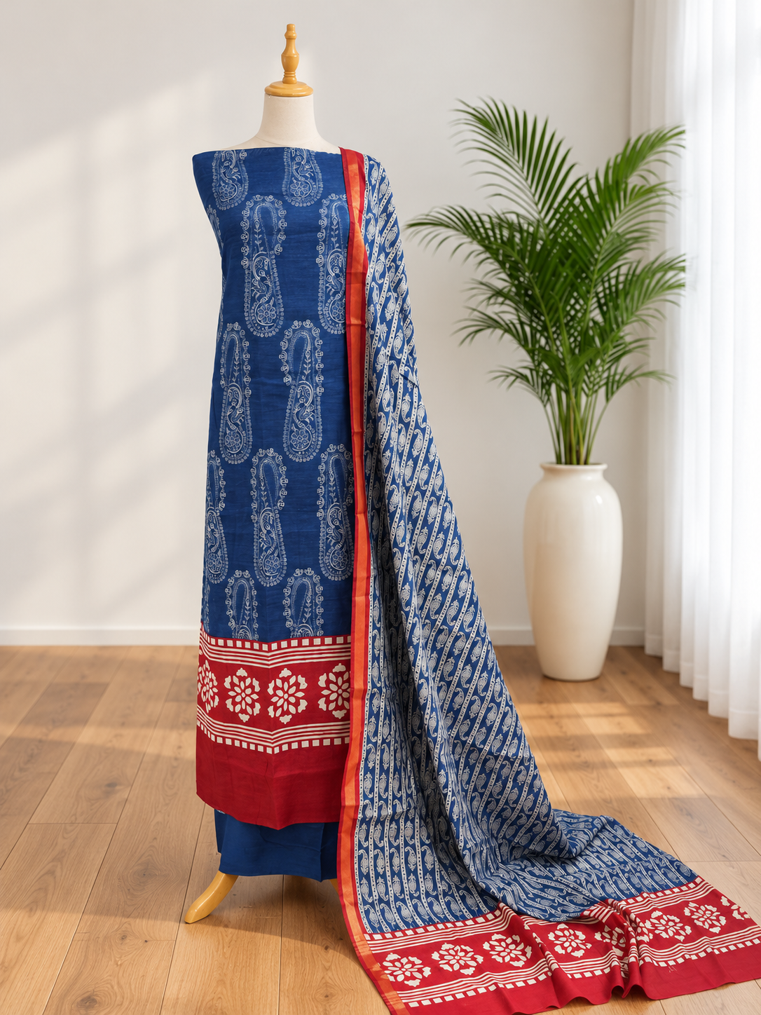Unstitched Churidar set
