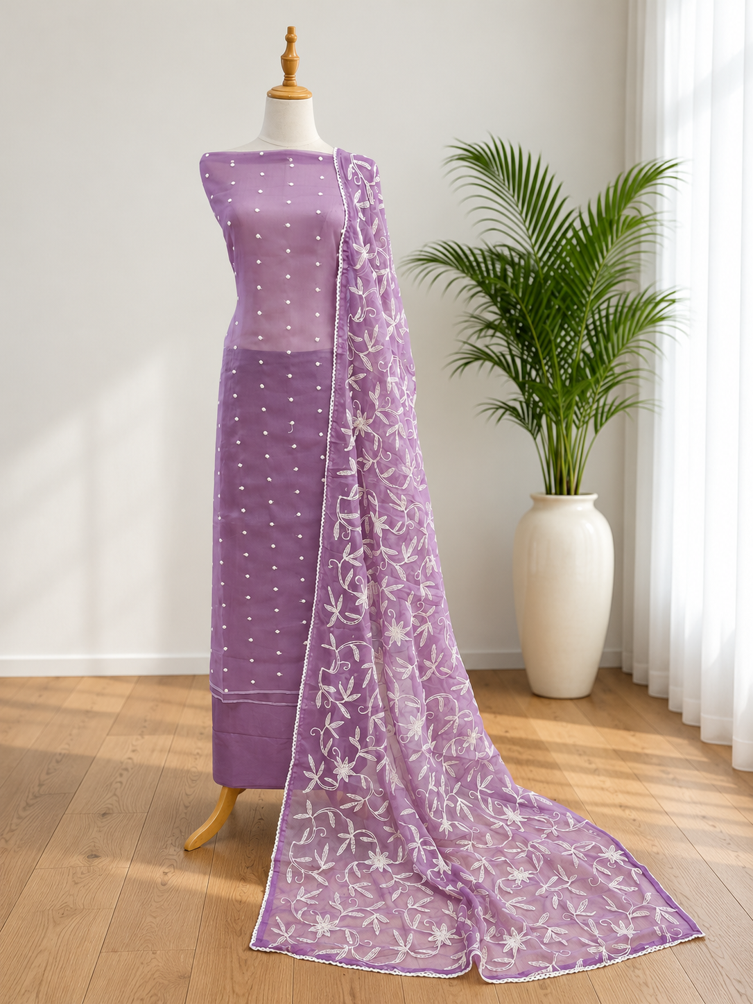 Unstitched Churidar set