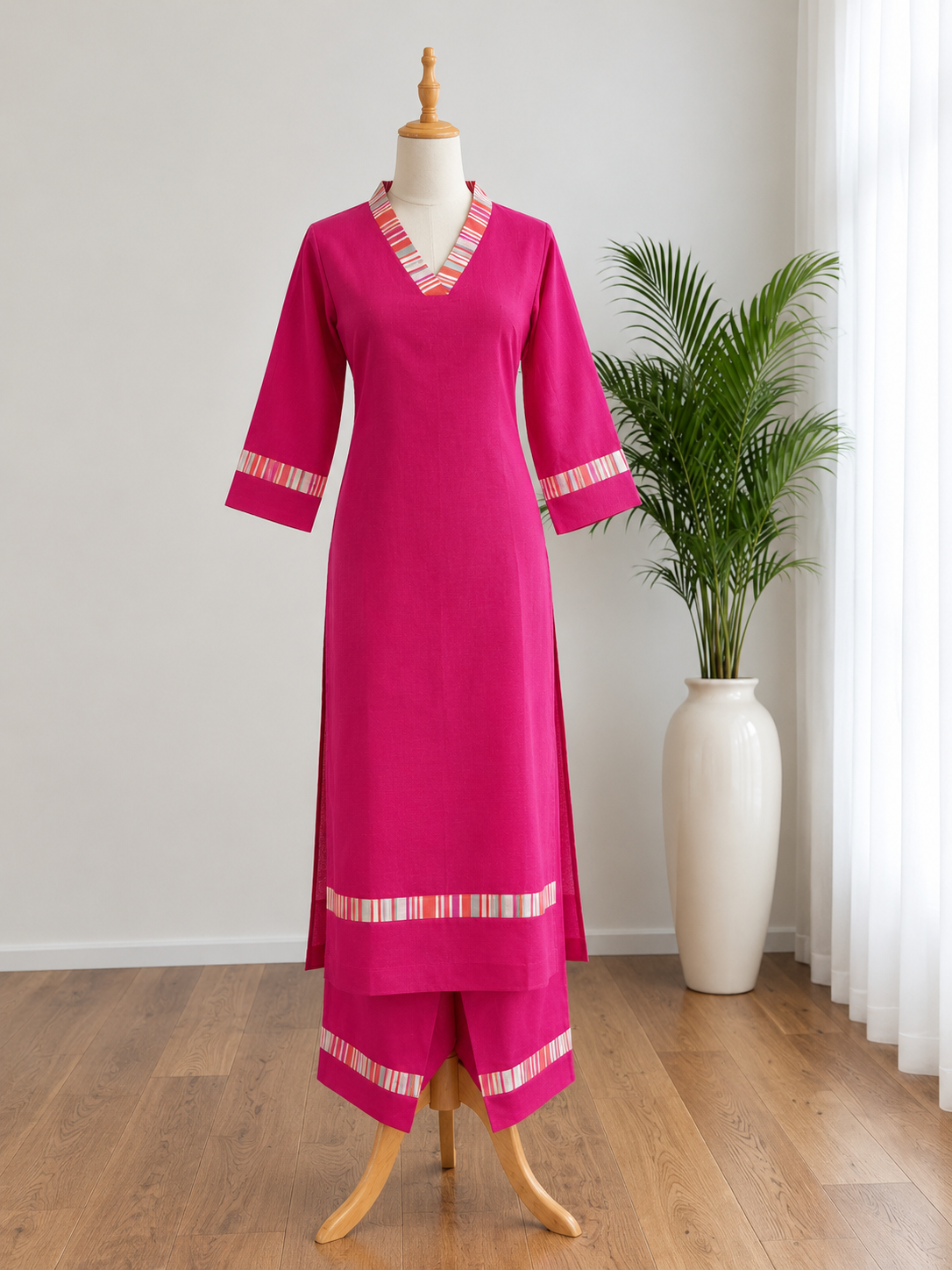 Pure Handloom Cotton Co-ord Set