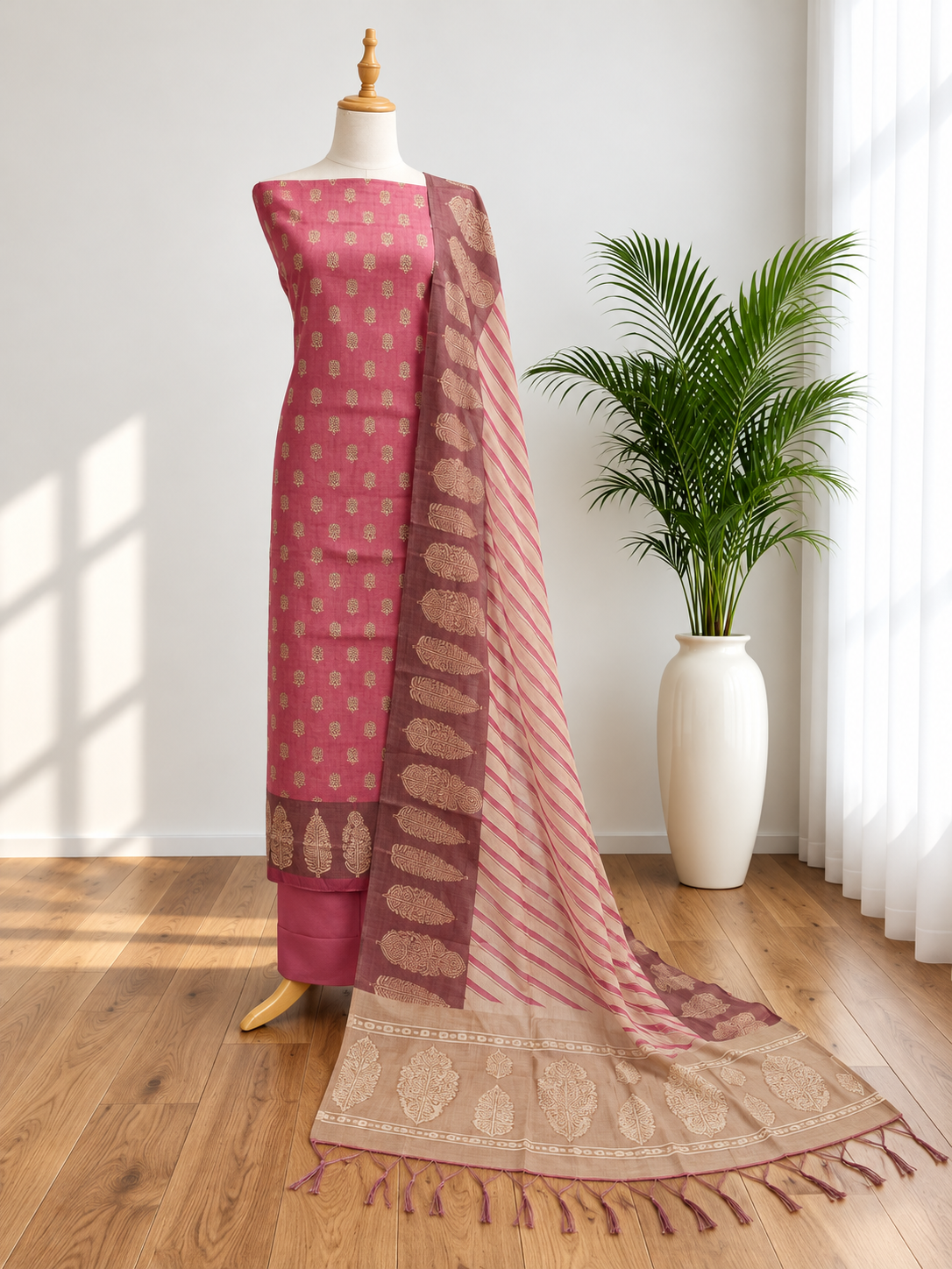 Unstitched Churidar set