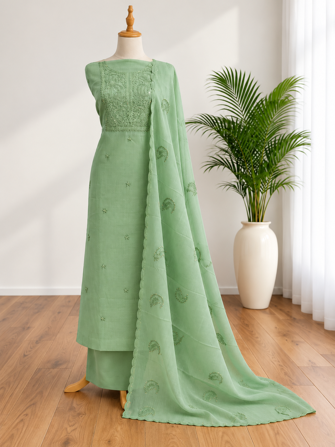 Unstitched Churidar set