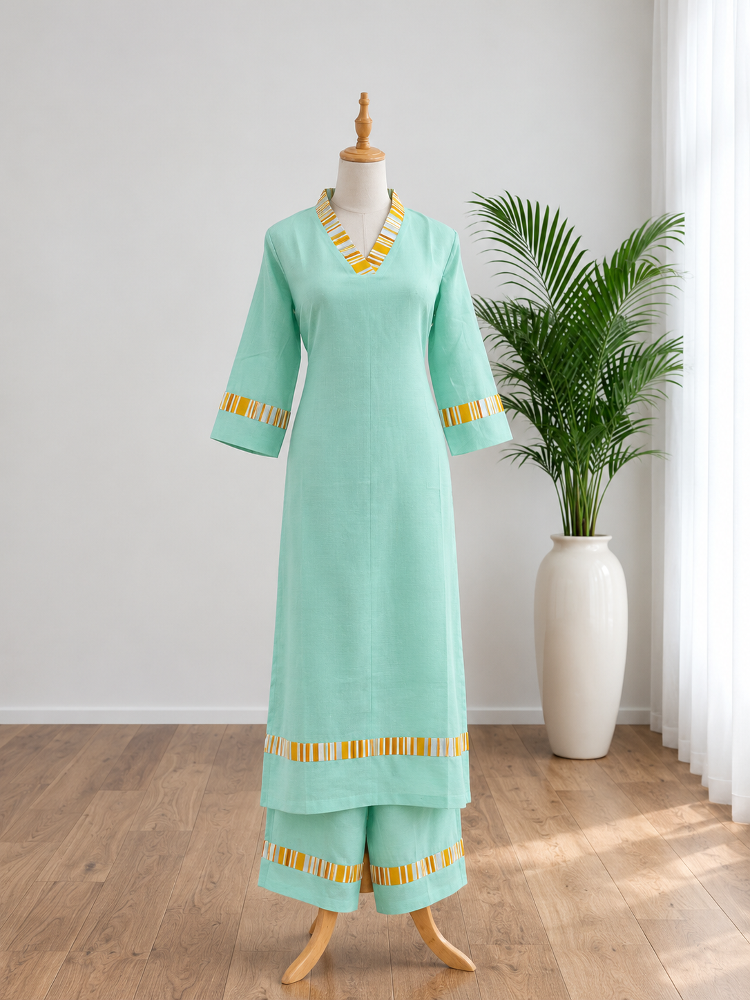 Pure Handloom Cotton Co-ord Set
