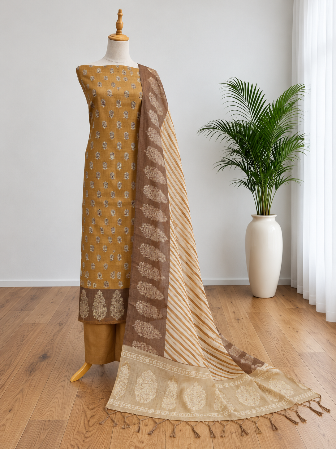 Unstitched Churidar set