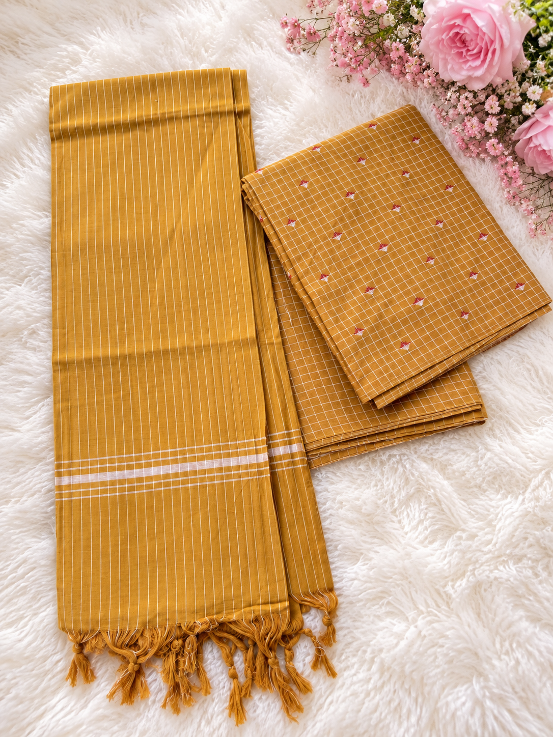 Cotton jamdhani suits