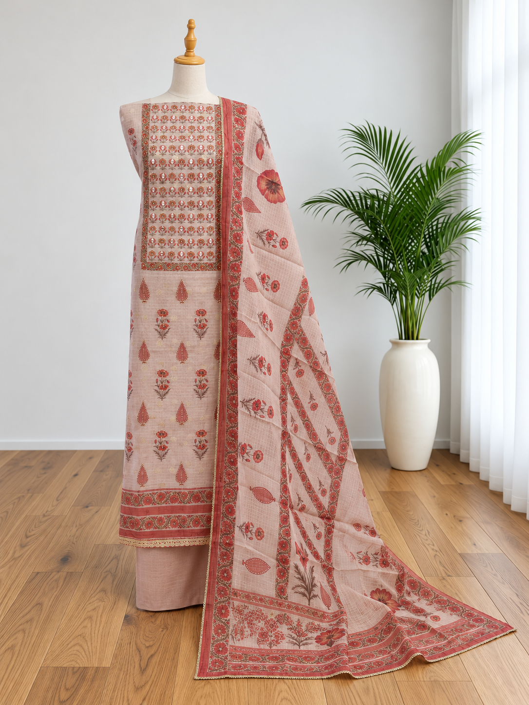 Unstitched Churidar set