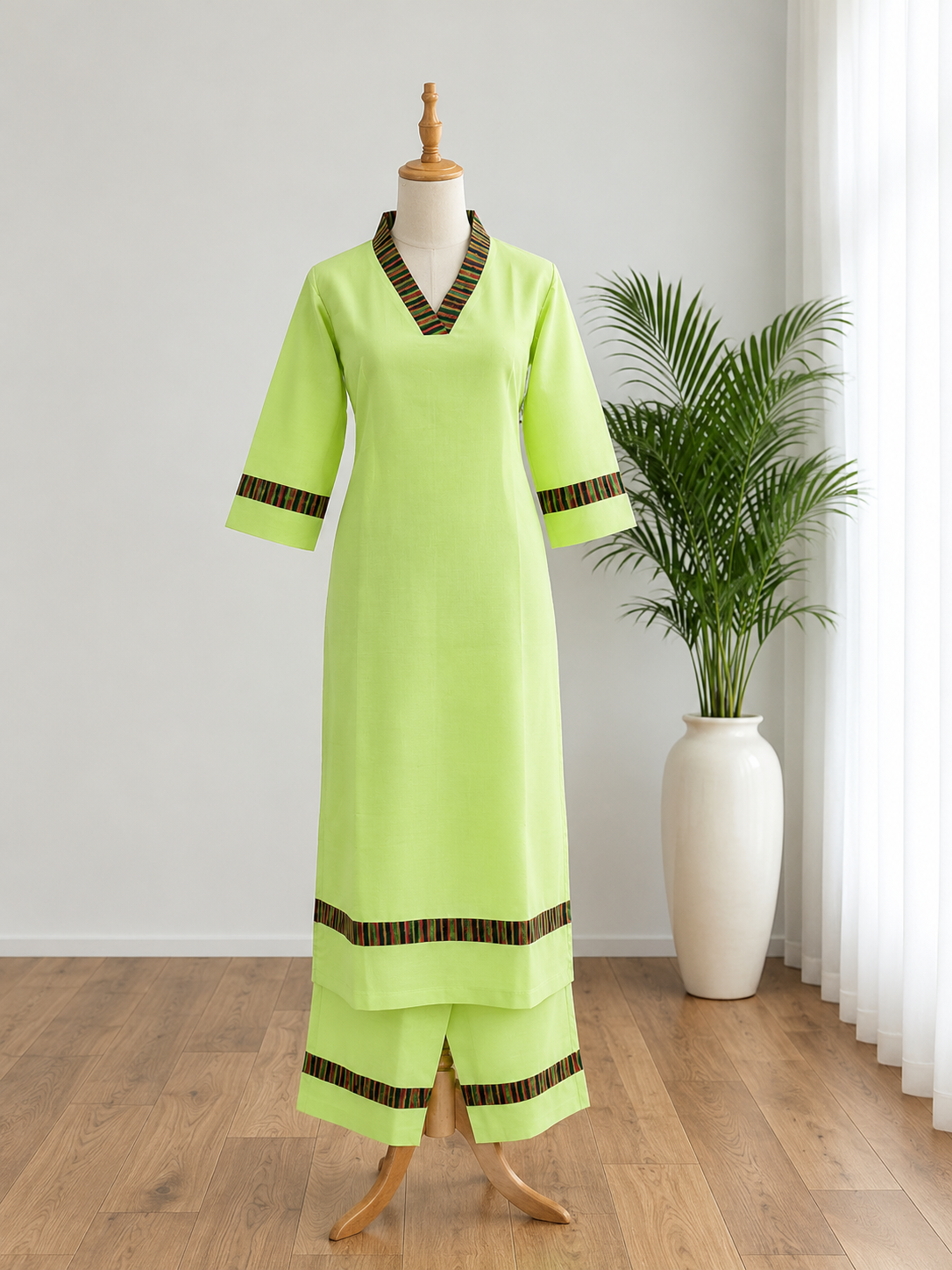 Pure Handloom Cotton Co-ord Set