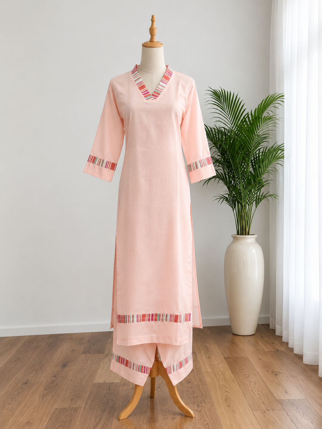 Pure Handloom Cotton Co-ord Set