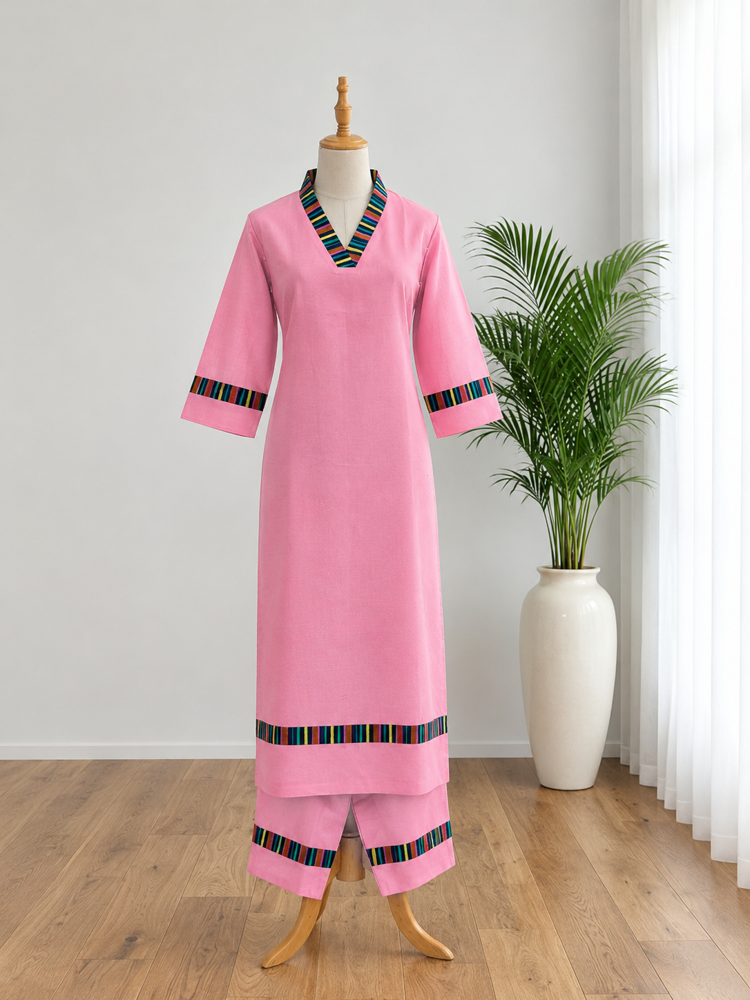 Pure Handloom Cotton Co-ord Set