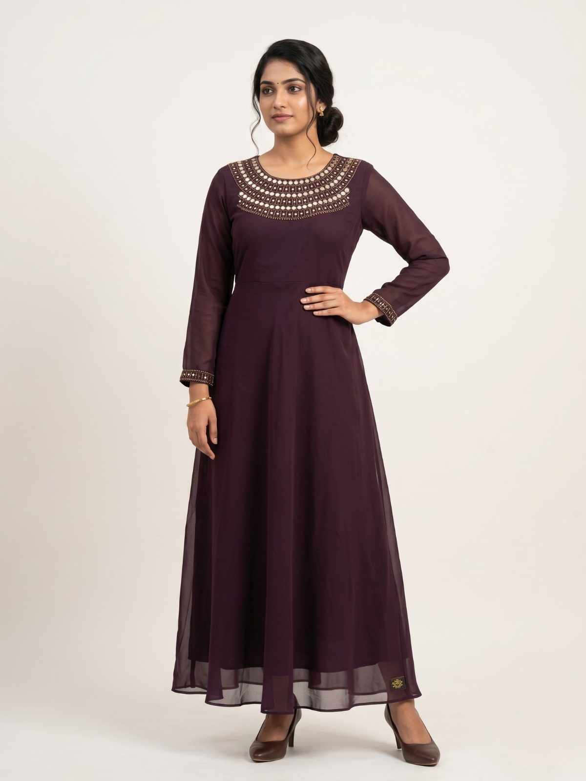 Georgette A-Line kurta
