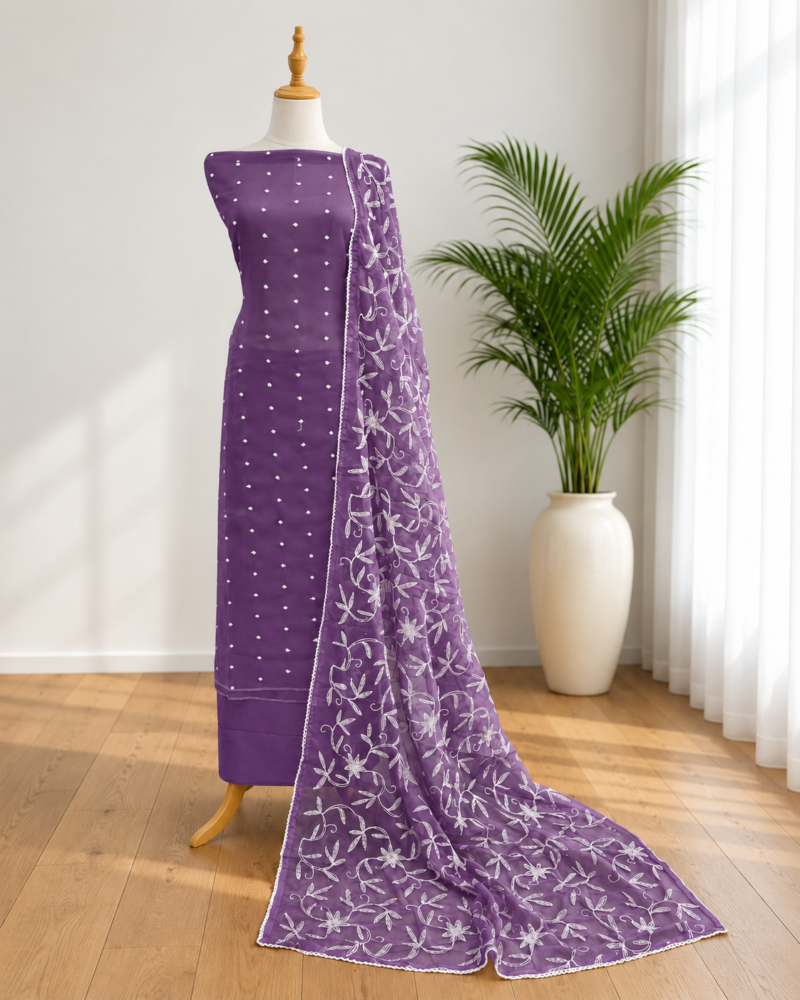 Unstitched Churidar set