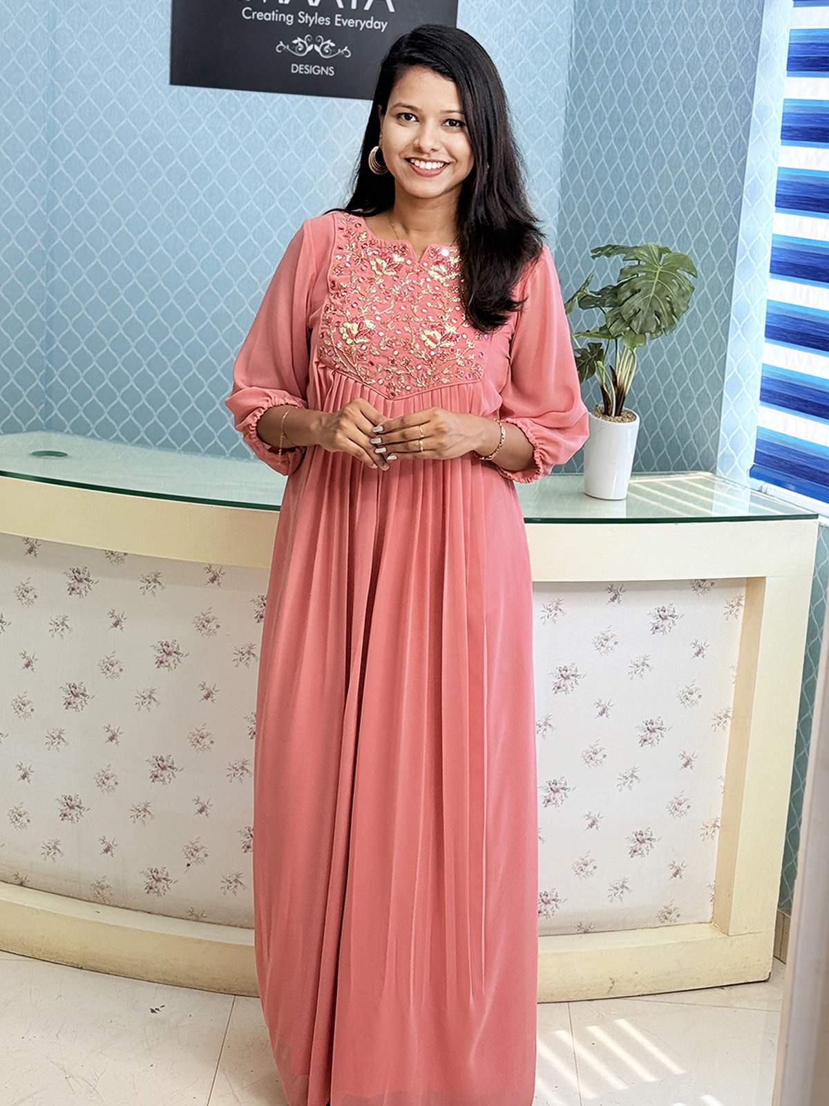 Rosemist Handcrafted Gown