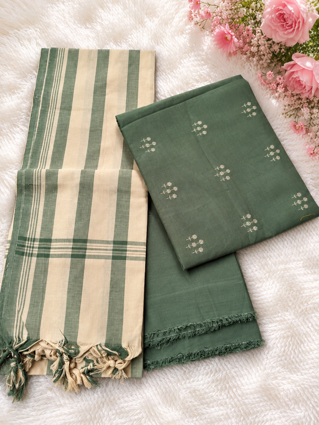 Cotton jamdhani suits