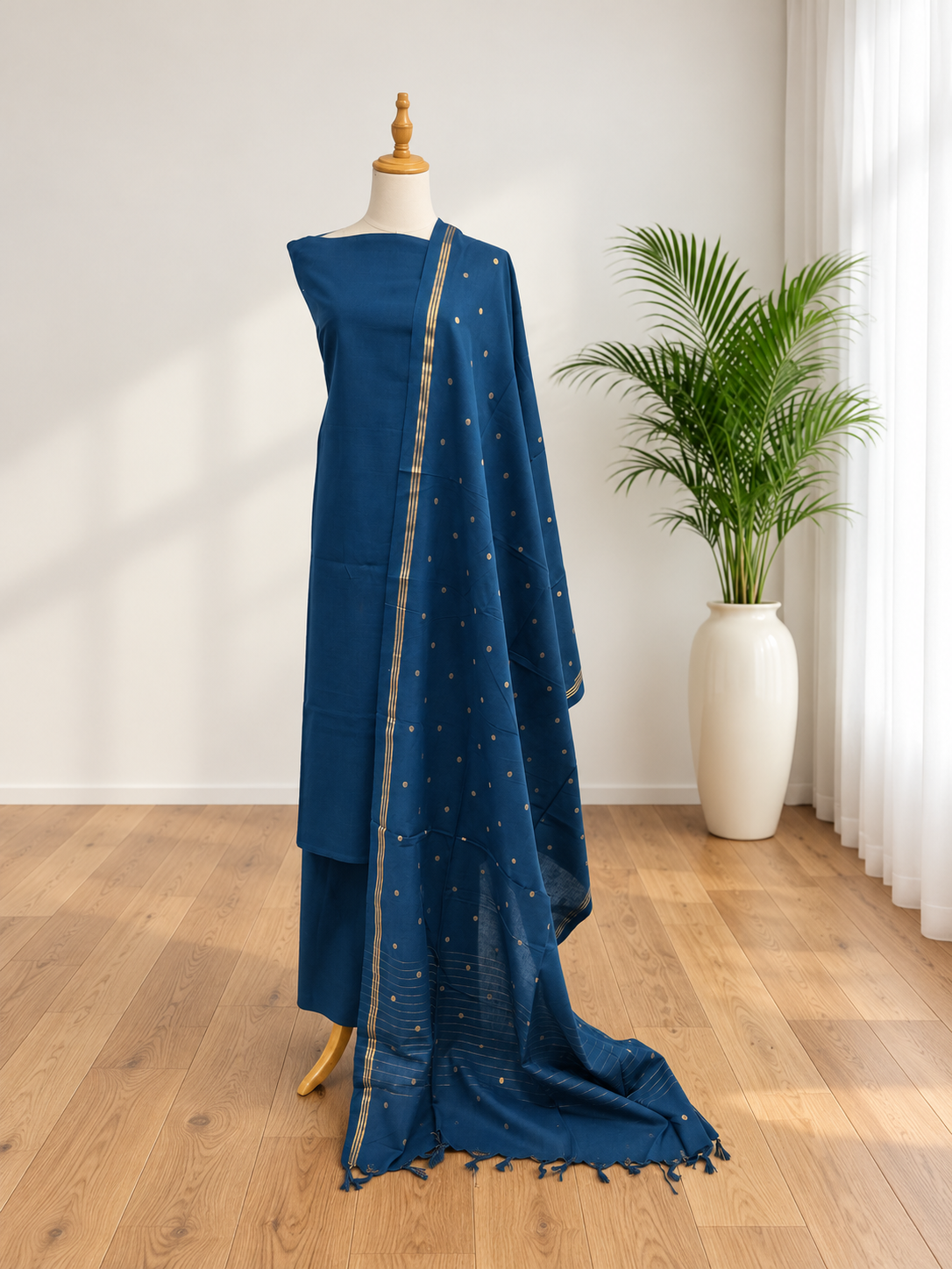 Cotton jamdhani suits